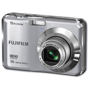 Fujifilm Finepix AX550 Digital Camera 16MP 5x Optical Zoom SD SDHC SDXC 2.7in LCD Silver Ref P10NC07760A Ident: 642B