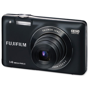 Fujifilm Finepix JX500 Digital Camera SD SDHC SDXC 14MP 5x Optical Zoom 2.7in LCD Black Ref P10NC07600A Ident: 642E