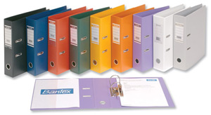 Elba Lever Arch File PVC Slotted 70mm Spine Foolscap Purple Ref 100080914 [Pack 10]