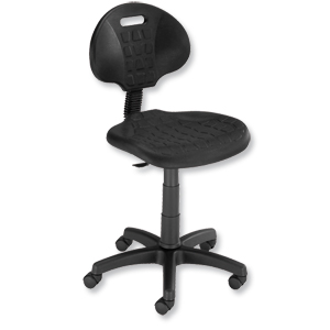 Trexus Lab Chair Gas Lift Easy-clean Seat H330mm W470xD435xH450-580mm Black Ident: 400C