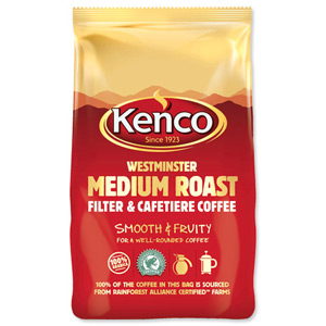 Kenco Rainforest Alliance Westminster Ground Coffee for Cafetiere and Filter 500g Ref A03267 Ident: 613A