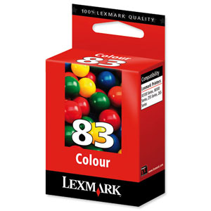 Lexmark No. 83 Inkjet Cartridge Page Life 285pp Colour Ref 18LX042
