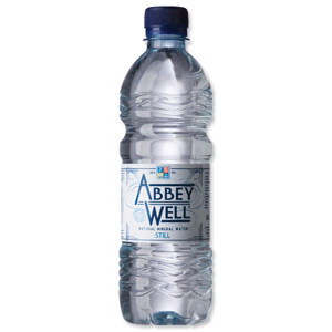 Abbey Well Natural Mineral Water Bottle Plastic Still 500ml Ref A03086 [Pack 24] Ident: 623D