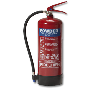 IVG Firechief Fire Extinguisher Refillable Dry Powder for Class A and B and C 6kg Ref IVGS6.0KG Ident: 540E