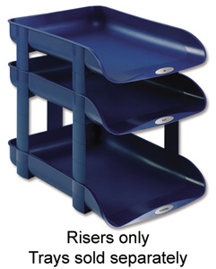 Rexel Agenda2 Risers W45xD6xH70mm Blue Ref 2101020 [Pack 5] Ident: 325A