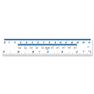 Helix Ruler Plastic 10ths 16ths/inch and Millimetres 150mm Clear Ref J01025 Ident: 109F