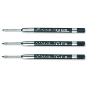 Parker Refill Gel Ball Pen Medium Blue Ref S0881280 [Pack 12]