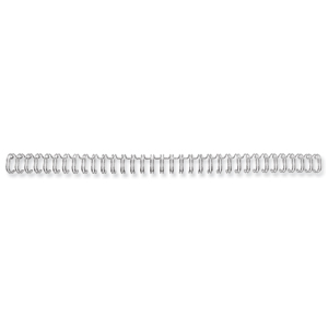 GBC Binding Wire Elements 34 Loop for 55 Sheets 6mm A4 Silver Ref RG810497 [Pack 100] Ident: 708E