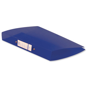 Elba Snap Ring Binder Polypropylene 2 O-Ring 25mm Size A4 Blue Ref 400002002 [Pack 10] Ident: 219B