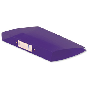 Elba Snap Ring Binder Polypropylene 2 O-Ring 25mm Size A4 Purple Ref 400002003 [Pack 10] Ident: 219B