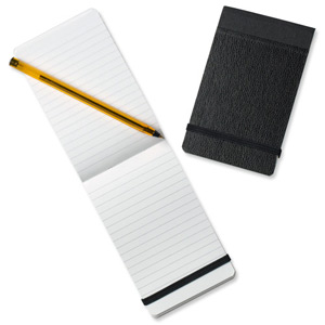 Silvine Pocket Notebook Elasticated Stiff Cover 160pp 75gsm 82x127mm Ref 190 [Pack 12] Ident: 40B