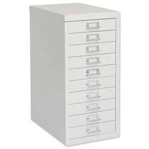 Bisley SoHo Multidrawer Cabinet 10-Drawer H590mm Chalk White Ref H2910NL-26 Ident: 463B