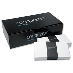 Conqueror Envelopes Wallet Peel and Seal Ultra Smooth Diamond White DL Ref CXN1625DW [Pack 500] Ident: 15B