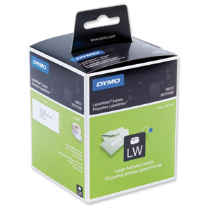 Dymo Labelwriter Labels Large Address Labels 36x89mm Ref 99012 S0722400 [Pack 2x260] Ident: 721F