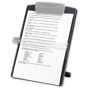 Fellowes Desktop Copyholder Adjustable Landscape or Portrait View 254x98x358mm Graphite Ref 9169701