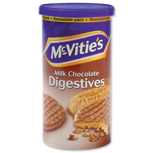 McVities Milk Chocolate Digestives Biscuits 250g Ref A06918 Ident: 620B