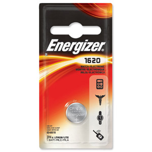 Energizer CR1620 Battery Lithium for Camera Calculator or Pager 3V Ref PIP1 611323