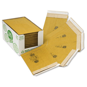 Jiffy Green Padded Bags with Kraft Outer and Recycled Paper Cushioning No.8 442x661mm Ref 01903 [Pack 25] Ident: 145D