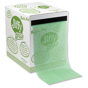 Jiffy Green Bubble Wrap Dispenser Box for Packing Recycled Polythene Wrap Size Ref 43010 Ident: 152E