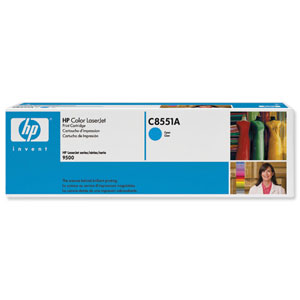 Hewlett Packard [HP] No. 822A Laser Toner Cartridge Page Life 25000pp Cyan Ref C8551A Ident: 819C