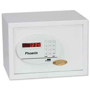 Phoenix Saracen Safe Cash and Valuables 8 Digit Electronic Lock W350xD250xH250mm Grey Ref 0931