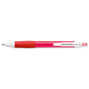 Paper Mate Gel Rollerball Pen 0.7mm Tip 0.5mm Line Red Ref S0903230 [Pack 12]