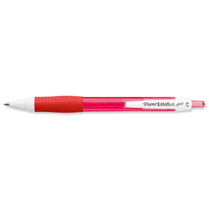 Paper Mate Gel Rollerball Pen 0.7mm Tip 0.5mm Line Red Ref S0903230 [Pack 12] Ident: 69A