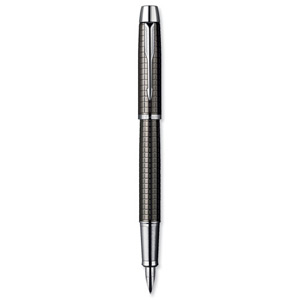 Parker Premium IM Fountain Pen Chiselled Gunmetal Lacquer and Chrome Trim Ref S0908680 Ident: 87A