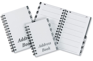 Telephone Address Book Wirebound Polypropylene Clear Cover 16 Part A-Z 185x125mm Ident: 337D