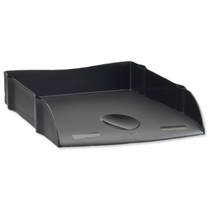 Avery DTR Letter Tray Self-stacking W270xD360xH60mm Black Ref DR100BLK Ident: 324A