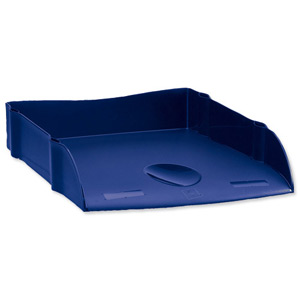 Avery DTR Letter Tray Self-stacking W270xD360xH60mm Blue Ref DR100BLU