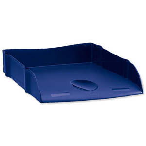 Avery DTR Letter Tray Self-stacking W270xD360xH60mm Blue Ref DR100BLU Ident: 324A