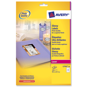 Avery Addressing Labels Colour Laser 8 per Sheet 99.1x67.7mm Ref L7765-40 [320 Labels] Ident: 139D