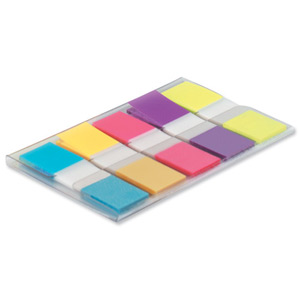 Post-it Index Small in Portable pack W12xH43mm Bright Colours Ref 683-5Cb [Pack 100]