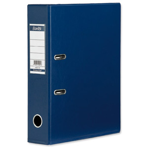 Elba Lever Arch File PVC 70mm Spine A4 Blue Ref 100080898 [Pack 10]