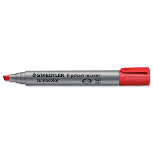 Staedtler Lumocolor Flipchart Marker Bullet Tip 2mm Line Red Ref 356-2 [Pack 10] Ident: 98D