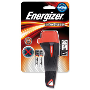 Energizer Impact LED Torch Weatherproof 16hr 11 Lumens 2AAA Ref 632630 Ident: 531G