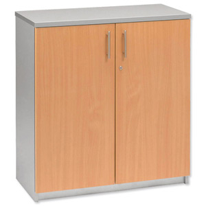 Tercel Eyas Low Cupboard with Lockable Doors W800xD400xH890mm Beech