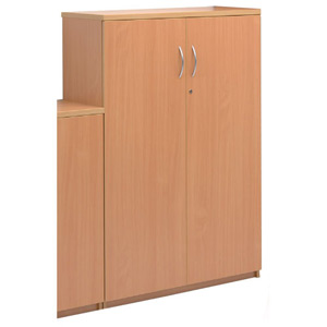 Sonix Medium Cupboard Lockable W1000xD400xH1330mm Beech