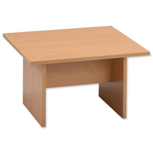 Trexus Square Coffee Table with Wooden Legs 18mm Top W595xD595xH375mm Beech Ident: 417E