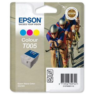 Epson Inkjet Cartridge Page Life 570pp 3-Colour Ref T005011