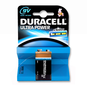 Duracell Ultra Power MX1604 Battery Alkaline 9V Ref 81235531