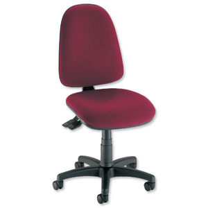 Trexus Office Operator Chair Asynchronous High Back H500mm W460xD430xH460-580mm Burgundy Ident: 401B