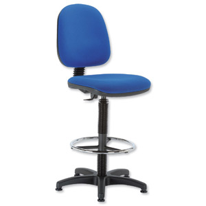 Trexus Office Operator Chair High Rise Medium Back H300mm W460xD430xH680-820mm Blue Ident: 401D