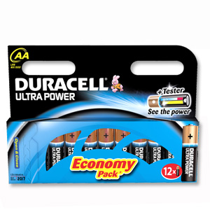 Duracell Ultra Power MX1500 Battery Alkaline 1.5V AA Ref 81235502 [Pack 12]