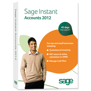 Sage 2012 Instant Accounts Software CD Ref 01364R2012