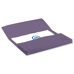 Elba Bright Manilla Document Wallet 285gsm Capacity 32mm Foolscap Purple Ref 100090139 [Pack 25] Ident: 189C