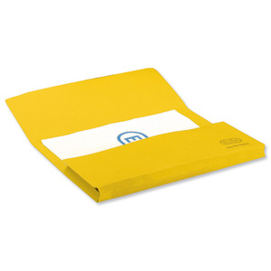 Elba Bright Manilla Document Wallet 285gsm Capacity 32mm Foolscap Yellow Ref 100090141 [Pack 25] Ident: 189C