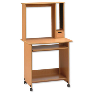 Influx Milton Workstation Tall W740xD600xH1370mm Beech