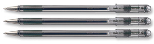 Pentel Superb Ball Pen Medium 1.0mm Tip 0.5mm Line Black Ref BK77M-A [Pack 12]